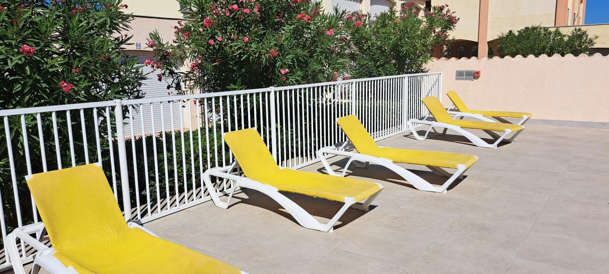 Au Village Coeur De Barcares Studio Vue Mer 3 Couchages Ле-Баркарес Екстер'єр фото